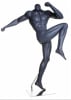 Headless gray male MMA mannequin in kneeling pose for combat sports apparel and retail display - Image 2 of 0