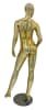 Gold chrome female Brazilian mannequin pose 5, egghead or headless display – Zing Display - Image 2 of 0
