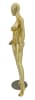 Gold chrome female Brazilian mannequin pose 5, egghead or headless display – Zing Display - Image 3 of 0