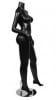matte black headless female mannequin posed leg retail display zing display - Image 4 of 0
