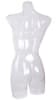 clear translucent female 3/4 torso mannequin retail display zing display - Image 2 of 0