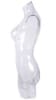 clear translucent female 3/4 torso mannequin retail display zing display - Image 3 of 0