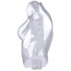 clear translucent female upper torso mannequin retail display zing display - Image 2 of 0
