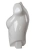 Glossy White Female Upper Torso Form | Self-Standing Retail Display - Image 2 of 0