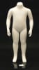 Matte white fiberglass headless child mannequin in a standing pose for 2-3 year old toddler clothing retail display. - Image 1 of 0
