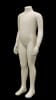 Matte white fiberglass headless child mannequin for toddler clothing display featuring a standing pose and stable base. - Image 2 of 0