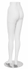 Matte white female legs mannequin with glass base - Image 3 of 0