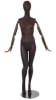 Brown Leather-Like Mixed Fabric Mannequin Bendable Arms Leg Bent In - Image 7 of 0