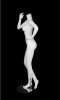 Glossy white headless female mannequin with hand on hip - Image 2 of 0