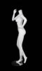 Matte white headless female mannequin with hand on hip - Image 2 of 0