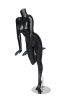 Zing Display matte black female headless mannequin leaning with leg kicked back - Image 5 of 0