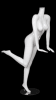 Zing Display glossy white female headless mannequin leaning with leg kicked back - Image 1 of 0