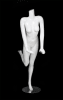 Zing Display glossy white female headless mannequin leaning with leg kicked back - Image 5 of 0