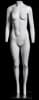 Ghost matte white female mannequin with detachable magnetic parts for flexible retail clothing display and photography - Image 1 of 0