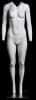 Ghost matte white female mannequin with detachable magnetic parts for flexible retail clothing display and photography - Image 2 of 0