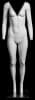 Ghost matte white female mannequin with detachable magnetic parts for flexible retail clothing display and photography - Image 3 of 0