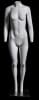 Ghost matte white female mannequin with detachable magnetic arms and legs for flexible retail clothing display - Image 1 of 0