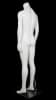 Matte white male full body ghost mannequin with removable magnetic parts and base - Image 3 of 0
