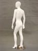 Egghead gloss white female mannequin featuring a left arm pose for fashion retail display - Image 2 of 0