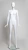 Glossy White Female Mannequin with Abstract Head - Image 2 of 0