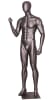 Matte Grey Egghead Grey Male Mannequin. - Image 2 of 0