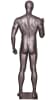 Matte Grey Egghead Grey Male Mannequin. - Image 3 of 0