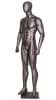 Athletic male mannequin holding weights for gym apparel and fitness retail display - Image 2 of 0