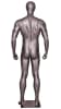 Athletic male mannequin holding weights for gym apparel and fitness retail display - Image 3 of 0