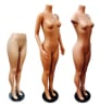 Durable fleshtone female pant form made of unbreakable plastic for retail denim and clothing displays. - Image 3 of 0