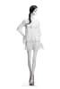 Female abstract mannequin in standing pose with bent arm, matte white fiberglass finish – ideal for fashion retail and boutique display - Image 1 of 0