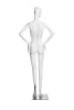 Female abstract mannequin in standing pose with bent arm, matte white fiberglass finish – ideal for fashion retail and boutique display - Image 3 of 0