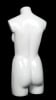 Glossy White 3/4 Female Mannequin Torso Display - Image 3 of 0