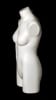 Glossy White 3/4 Female Mannequin Torso Display - Image 4 of 0