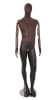 Brown Leather-Like Mixed Fabric Male Mannequin Bendable Arms Leg Bent - Image 1 of 0