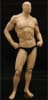 Ripped muscular male mannequin with hands on hips for fitness apparel and athletic retail display - Image 1 of 0
