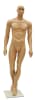 Tan muscular male mannequin with athletic build for retail clothing display and fitness merchandising - Image 1 of 0