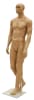 Tan muscular male mannequin with athletic build for retail clothing display and fitness merchandising - Image 2 of 0