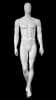Egghead muscular male mannequin in matte white for fitness apparel and retail clothing display - Image 2 of 0