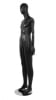 Matte Black Male Egghead Mannequin Posable Arms - Image 4 of 0