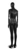 Matte Black Male Egghead Mannequin Posable Arms - Image 5 of 0