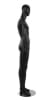 Matte Black Male Egghead Mannequin Posable Arms - Image 6 of 0