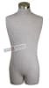 Pale Green Herringbone Fabric Male 3/4 Torso Display Form - Image 1 of 0
