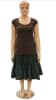 Plus-size female fiberglass mannequin in flesh tone with molded hair and metal base for retail clothing display. - Image 5 of 0