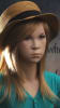 Preteen female fiberglass mannequin with metal base and calf support for tween clothing displays. - Image 2 of 0