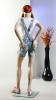 Standing 12-year-old female teenage girl mannequin in fiberglass with a metal heel and calf support base for retail clothing display. - Image 4 of 0
