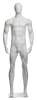 matte white plastic egghead male mannequin retail display zing display - Image 1 of 0