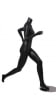 Female Runner Mannequin Matte Black Headless Changeable Heads - Image 4 of 0