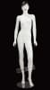 Abstract Asian Matte White Female Mannequin Left Leg Bent - Image 2 of 0