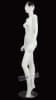 Abstract Asian Matte White Female Mannequin Left Leg Bent - Image 3 of 0