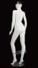 Abstract Asian Matte White Female Mannequin Left Leg Bent - Image 5 of 0